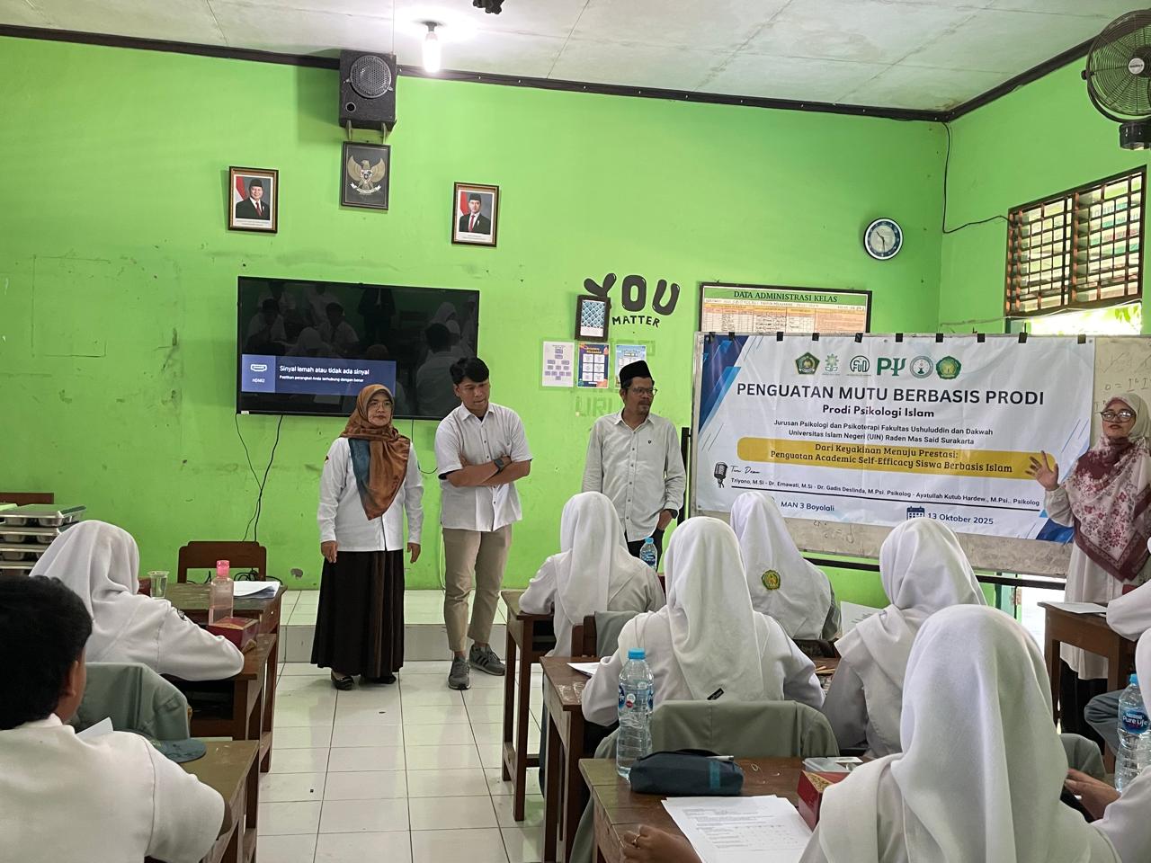 Program Penguatan Mutu Prodi Psikologi Islam di MAN 03 Boyolali: Menumbuhkan Keyakinan Berprestasi Melalui Academic Self-Efficacy